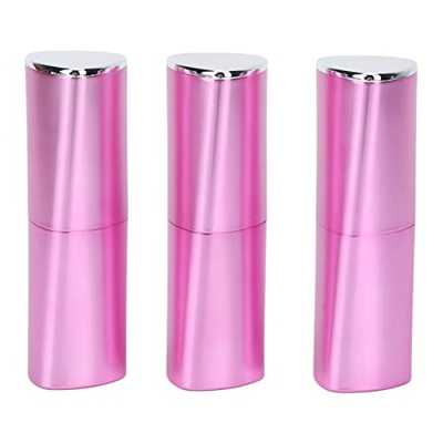 3 tubos de lápiz labial vacíos, contenedor de bálsamo labial en forma trilateral, herramienta de fabricación de cosméticos de maquillaje DIY para muje