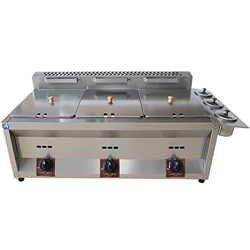 XUETAO Commercial Deep Fryer,20L/30L Large Capacity Gas Fryer, Stainless Steel LPG Fryer for Home and Commercial,Adjustable Firepower,Easy Clean precio
