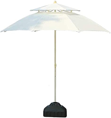 Patio Offset Umbrella Outdoor Garden Parasols Parasols 7.5ft/230cm Outdoor Patio Garden Table Umbrella with Push Button Tilt for Outdoor Yard Beach Co