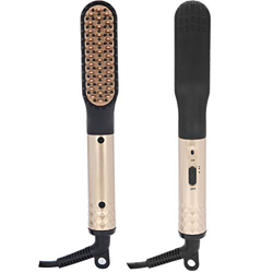 Plancha de Pelo - Cepillo de Barba Portátil para Hombres - Plancha de Barba Profesional - Peine Alisador de Cabello con Calefacción Eléctrica para un  precio