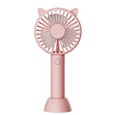 Ventilador De Mano PortáTil Mini Ventilador con Carga USB Pantalla De Velocidad del Viento Ventilador Personal PequeñO Ventilador De Mano Ajustable De