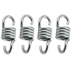 4pcs Hammock Chair Hanging Porch Swing Spring Heavy Duty Stainless Steel Hammock Swing Dual Swivel Hooks en oferta