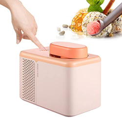 HUIKDY Máquina De Helados, Capacidad: 500 Ml/Modo:Ajuste De Dos Velocidades/Una Tecla para Abrir, Máquina De Helados Blandos precio