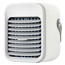 Muzrunq Aire Acondicionado Portátil, Ventilador De Aire Acondicionado Evaporativo Recargable, Enfriador De Aire Personal Inalámbrico con Mango Blanco precio