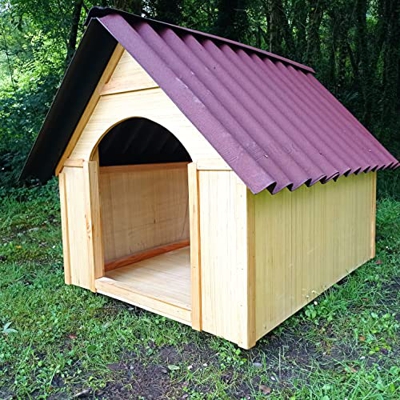 LA IBERICA Caseta de Madera para Perro XXL. Raza Grande. Se envía montada