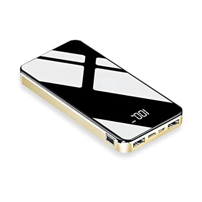 Generic Batería externa de 30000 mAh de carga rápida de dos vías, cargador de pantalla digital HD portátil para teléfonos móviles y tabletas, color do