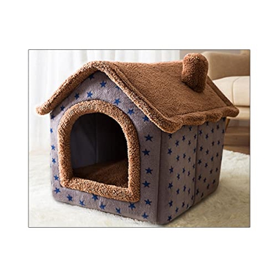 wsy Perreras para Mascotas, Perreras para Perros/Gatos, Perreras Extraíbles En Forma De Casa para Facilitar La Limpieza, Decoración del Hogar, Perros 