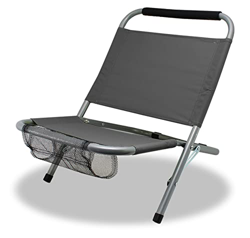 GREATOOL Silla de Playa Plegable 62x47xH47CM, Silla Respaldo Fijo Cómodo, Estructura de Aluminio Ligera, Tela de Textileno,Silla de Camping Plegable ( precio