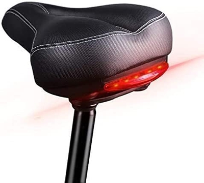 Sillín de Bicicleta cómodo Cómodo Asiento for Bicicleta, Espuma de Memoria Absorbente de Choque Asiento de Bicicleta cómodo Asiento de Bicicleta Ancha