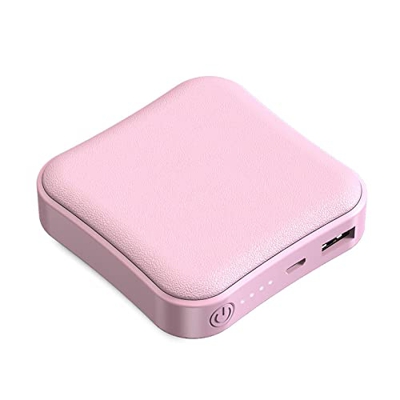 Batería externa portátil de 10000 mAh, batería externa de 2,1 A, cargador rápido para teléfonos móviles y tabletas, regalo de 10000 mAh, color rosa