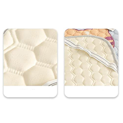 JJJ Colchón de Seda de Hielo con Aire Acondicionado Alfombrilla Suave de látex de látex Espesado Cubierta de Cama de Tres Piezas for niños y bebés se  características