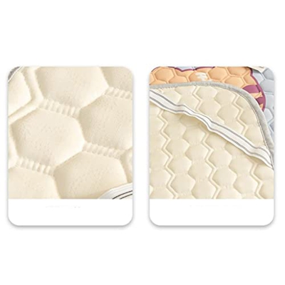 JJJ Colchón de Seda de Hielo con Aire Acondicionado Alfombrilla Suave de látex de látex Espesado Cubierta de Cama de Tres Piezas for niños y bebés se 