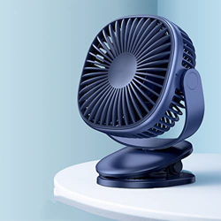 RuYng Ventilador con Clip, Ventilador de Escritorio pequeño Giratorio de 720° y Ventilador con Clip, Ventilador de refrigeración Personal con Clip Res en oferta