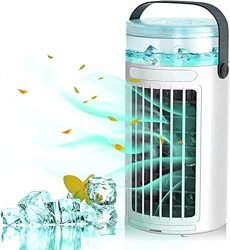 Ventilador de aire acondicionado, aire acondicionado de aire personal con aire acondicionado con USB Carga, 3 velocidades de ventilador, DIRIGIÓ Humid precio