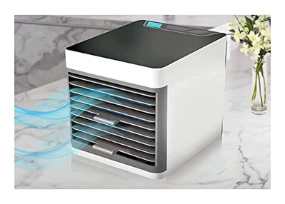 Aire acondicionado portátil, mini enfriador de aire evaporativo personal, ventilador de enfriamiento recargable con 3 velocidades for la oficina de la