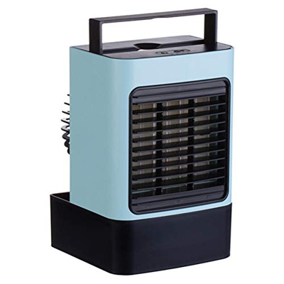 GVFTG Ventilador De Aire Acondicionado De Iones Negativos, Ventilador De Refrigeración por Agua De Escritorio,Azul