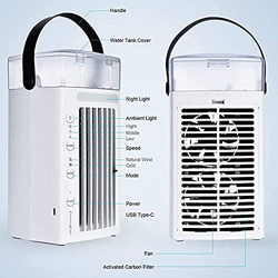 Acondicionador de aire Acondicionador Escritorio personal Ventilador Espacio Aire Cooler Portátil Mini refrigerante Ventilador Mesa Evaporativa Humidi precio