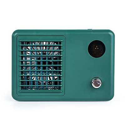Ventilador de enfriador de aire, mini aire acondicionado USB portátil humidificador de ventilador de escritorio (verde)