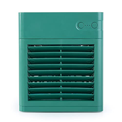 Refrigerador de aire, humidificación de escritorio USB portátil ventilador de aire acondicionado mecánico (verde) características