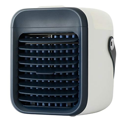 GVFTG Ventilador De Refrigeración por Agua Recargable Ventilador De Aire Acondicionado con Humidificador Portátil con Luz Nocturna,Azul
