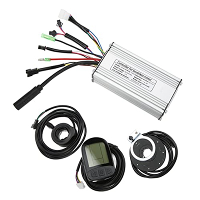 SHYEKYO Controlador de Onda Cuadrada de Bicicleta Eléctrica, Kit de Conversión de Bicicleta Eléctrica 22a Buena Disipación de Calor Sensible a la Fech