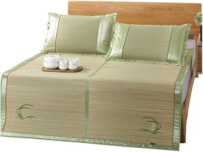 DYCIN Alfombras para Dormir de Verano Colchón de colchón de Esponja Natural Estera de Paja Familia de Verano Preferido colchón Fresco colmillero colme