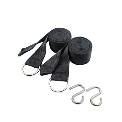 TBUDAR Exterior Columpio Jardin Correa de Hamaca de la Cuerda de la Cuerda del árbol de la Hamaca al Aire Libre con la Hebilla de Seguridad del Kit de