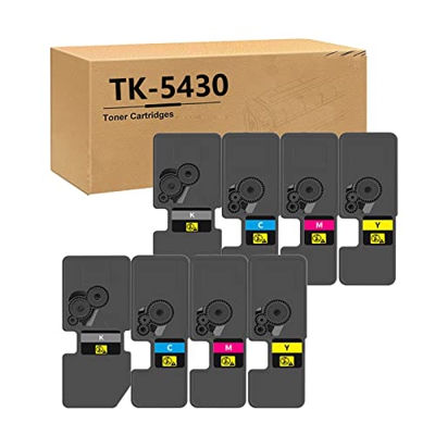LLAK Compatible para Kyocera TK5430 ECOSYS PA210OCX PA210OCWX MA2100CFX MA2100CWFX Cartucho de impresoras para Kyocera TK5463 5440 Tóner (Negro, Cian,