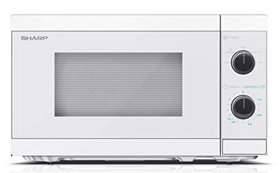 FORNO A MICROONDE SHARP YC-MS01EC WHITE - 20LT 800 WATT DEFROST TIMER BIANCO