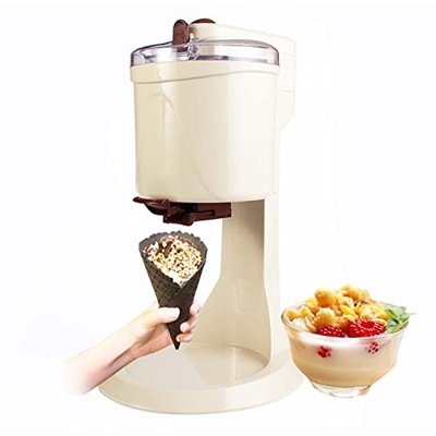SmallDimple Máquina de Helado Completamente Automática Sabor a Fruta Mini Máquina Hielo Casera Eléctrica Hogar Máquina Hielo Favorita Niños