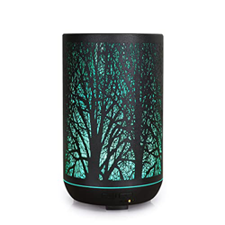 yestGE Máquina Aromaterapia Hierro Forjado Madera Cabeza Plana 300 Ml, Humidificador Rama Hueca Escritorio Hardware Doméstico, Metal con Difusor Aroma características