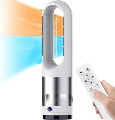 Ventilador Calentador Sin Aspas, Calentador De 2000 W Y Ventilador De Torre Purificador De Aire De 10 Velocidades, Temporizador De 8 Horas, Pantalla L