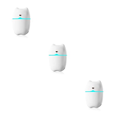 Yihaifu 3 Juegos de Humidificador de aire, 260ml, ajustable, eléctrico, USB, recargable, difusor de Aroma, generador de niebla de bajo ruido, pulveriz