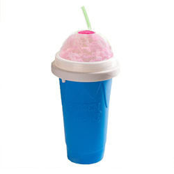 VTIX Slushie Maker Cup Gel De Sílice Portable Double Layer Slushy Squeeze Cup Summer Ice Cream Maker Cooler para La Familia DIY Helado Casero (Color : características