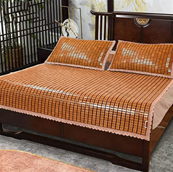 HCZS Estera de bambú Plegable de Verano Fresco Colchoneta de bambú de Mahjong carbonizado Transpirable Colchón de Verano Fresco para Dormir, colchón d en oferta