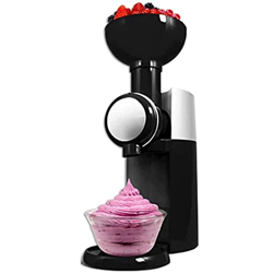 fikujap Home Ice Cream Machine Milkshake Machine Home Fruit Helema casero para la Cocina al Aire Libre para Acampar,Negro en oferta