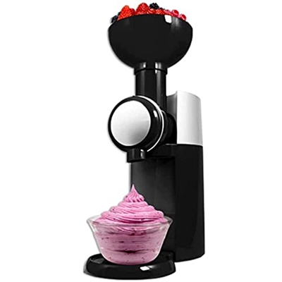 fikujap Home Ice Cream Machine Milkshake Machine Home Fruit Helema casero para la Cocina al Aire Libre para Acampar,Negro