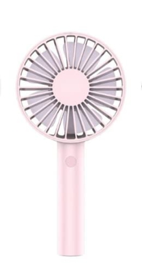 Draagbare Handheld Kleine Ventilator Usb Opladen En Koelen Kleine Ventilator Mini Kantoor Desktop Ventilator Face-to-face Roze