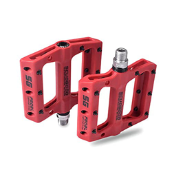 Pedales Mtb Pedal de bicicleta plana 1 Pedal Fibra de nylon Soporte sellado Pedales de superficie grandes Mtb Parte de bicicleta for ciclismo accesori precio
