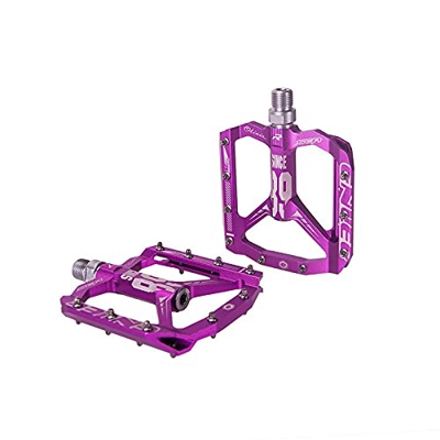 Desconocido Pedales MTB Pedal de Bicicleta Ultraligero Todo CNC MTB DH XC Pedal de Bicicleta de montaña L7U Material +Du Pedales de Aluminio con cojin