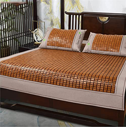 HCZS Estera de bambú Plegable de Verano Fresco Colchoneta de bambú de Mahjong carbonizado Transpirable Colchón de Verano Fresco para Dormir, colchón d en oferta