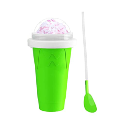 Máquina Portátil Hacer Granizados Pajita Y Cuchara 2 En 1 Doble Capa, Batido Leche Casero Helado, Enfriador Verano para Leche, Bricolaje, Hecho En Cas en oferta