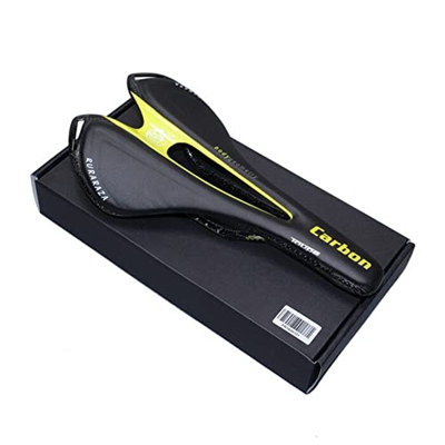 Sillin Mtb Fibra de carbono completa Road Mountain Bike Saddle/Carbon Fiber Saddle/Asiento Mango/Horcor/Líder/Marco de Copa 95G Bicicleta SillíN (Colo