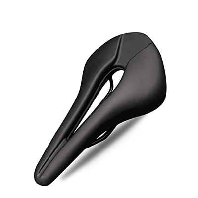 Sillin Mtb Saddle Hollow de bicicleta Mtb Cojín de bicicletas una pieza PU Asiento de cuero suave y cómodo for hombres for mujeres Road Mountain Cycli