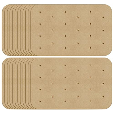 Jesnoe 200 unids freidora de aire de papel con agujero de aire freidora de aire para Ninja DZ201, DZ401 doble freidora de aire accesorios