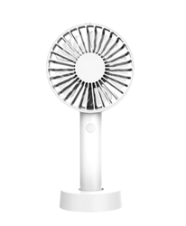 Draagbare Handheld Kleine Ventilator Usb Opladen En Koelen Kleine Ventilator Mini Kantoor Desktop Ventilator Verlichting Wit en oferta