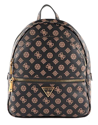Guess Bolsa Grande de Manhattan, Mochila para Mujer, Mocha Logo, Talla única