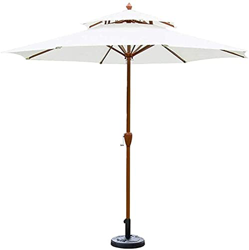 Patio Offset Umbrella Outdoor Garden Parasols Parasols with Umbrella Base 9ft / 2.7m Garden Umbrella with Crank Handle Sun Shade Waterproof Protection características