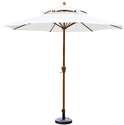 Patio Offset Umbrella Outdoor Garden Parasols Parasols with Umbrella Base 9ft / 2.7m Garden Umbrella with Crank Handle Sun Shade Waterproof Protection