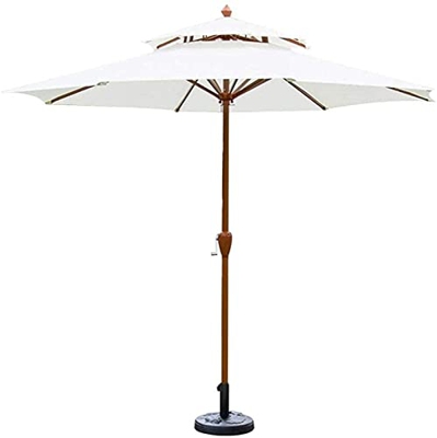 Patio Offset Umbrella Outdoor Garden Parasols Parasols with Umbrella Base 9ft / 2.7m Garden Umbrella with Crank Handle Sun Shade Waterproof Protection